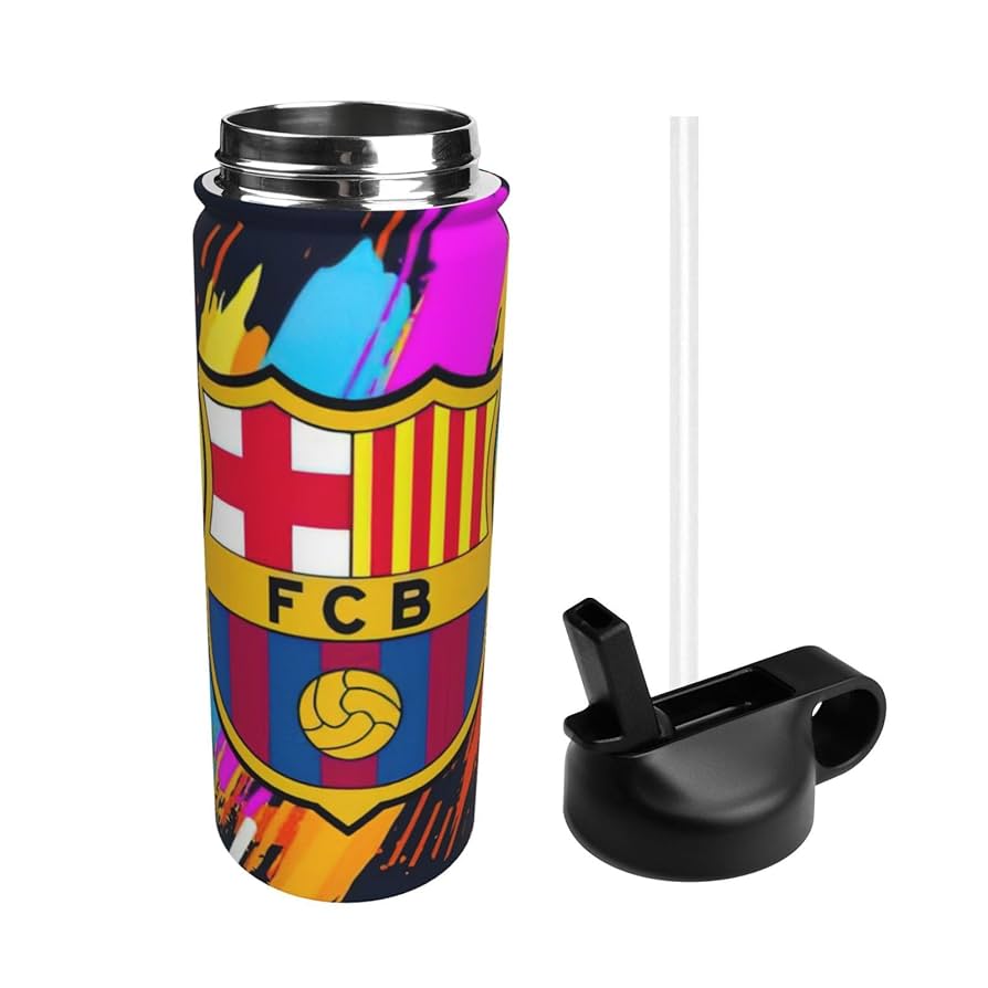 Amazon | Fcバルセロナ 水筒 直飲み 魔法瓶 マグボトル 真空